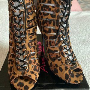 Anne Michelle Animal Print Bootie